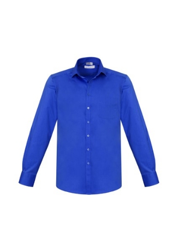 Picture of Biz Collection Mens Monaco Shirt Long Sleeve Cotton Rich (CO10024)